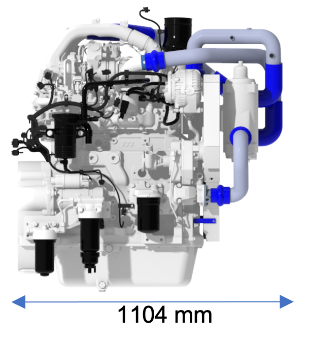 M&H 4045 Stage V Emissions Marine Engine