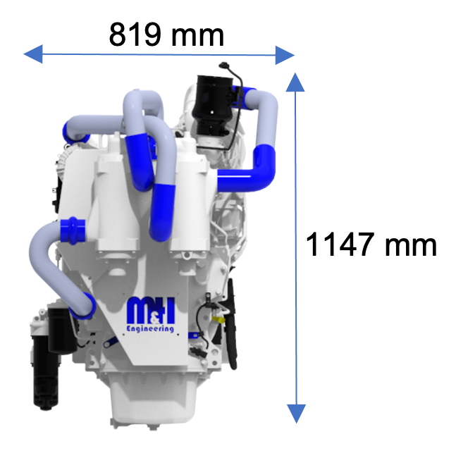M&H 4045 Stage V Emissions Marine Engine